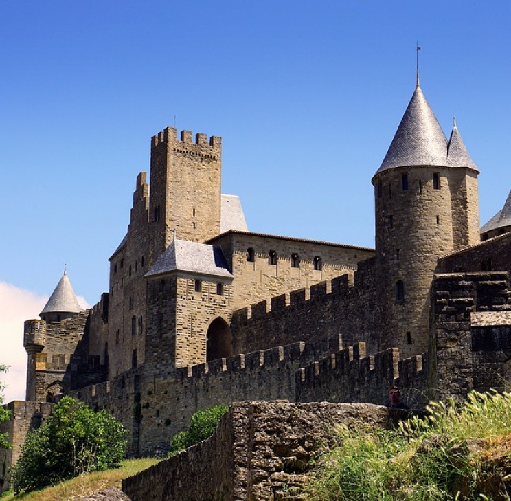 Carcassonne: The Fortified Town of Southern France Built By the Visigoths With an Inner Medieval Fortress Carcassonne: The Fortified Town of Southern France Built By the Visigoths With an Inner Medieval Fortress