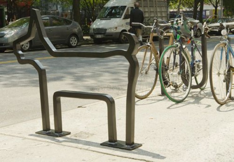 This Bike Rack Disappears Completely When Not in Use This Bike Rack Disappears Completely When Not in Use