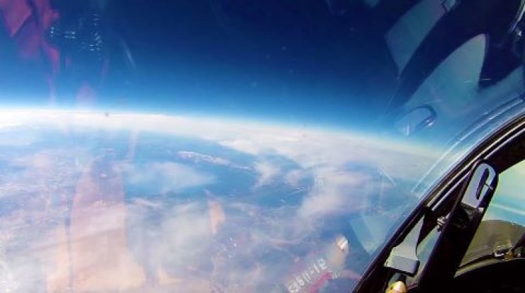 View from the cockpit of a U-2 View from the cockpit of a U-2