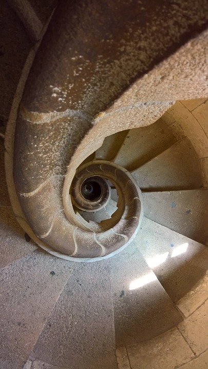 La Sagrada Familia spiral staircase