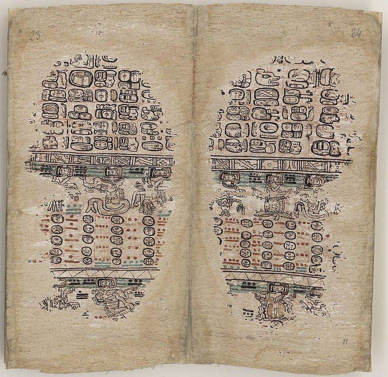 Mayan inventions Paris Codex Mayan Book