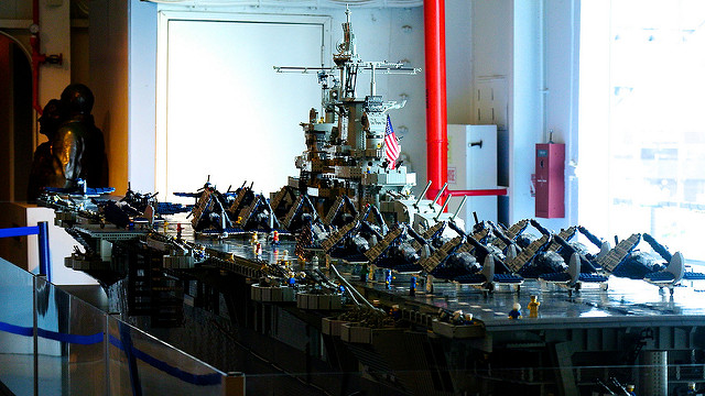 USS Intrepid ship lego model by David Dement