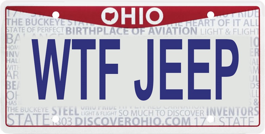 Ohio BMV Rejected These 330 Personalized License Plates in 2017 Ohio BMV Rejected These 330 Personalized License Plates in 2017