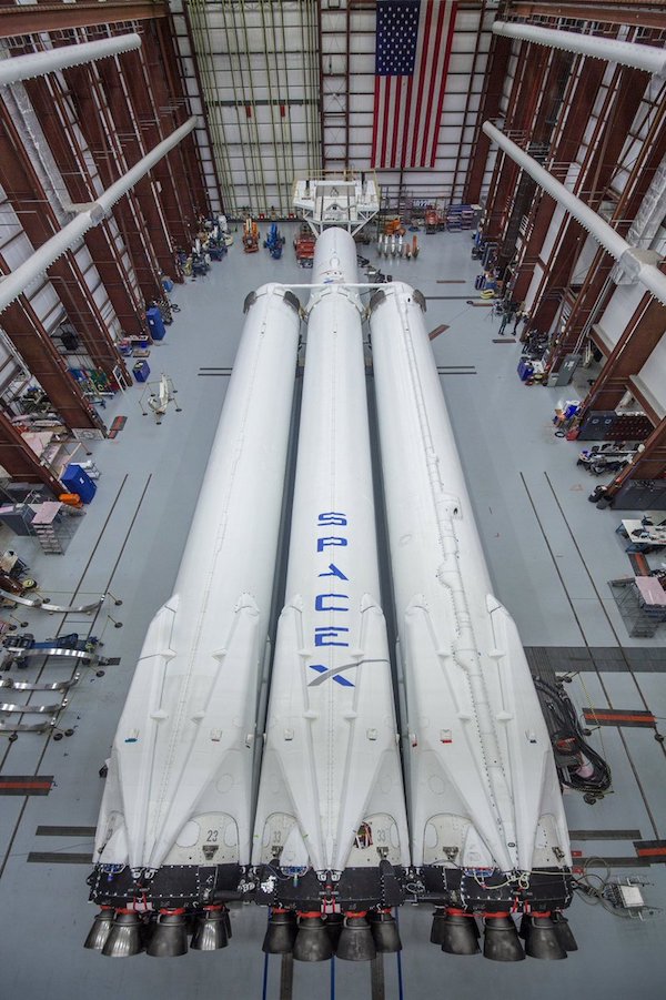 Elon Musk Shares First Photos of SpaceX's Falcon Heavy Rocket Elon Musk Shares First Photos of SpaceX's Falcon Heavy Rocket