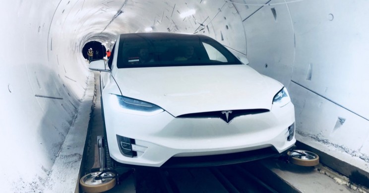 Elon Musk Debuts Boring Company Tunnel, Complete with Car