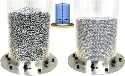 Scientists Capture 25,000 Dice Ordering Themselves Perfectly in a Cylinder