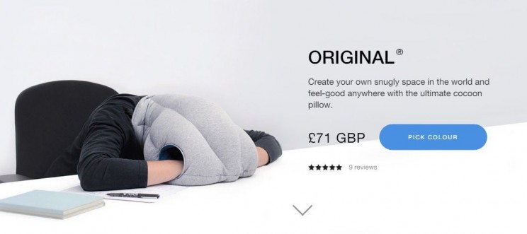 weird sleep gadgets Ostrich Pillow
