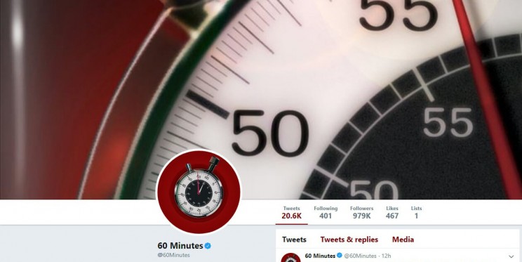 60 Minutes Twitter Account 60 Minutes Twitter Account