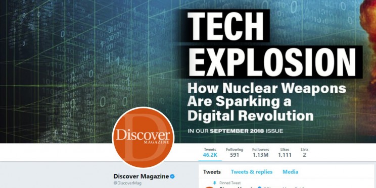 Discover Magazine Twitter Account Discover Magazine Twitter Account