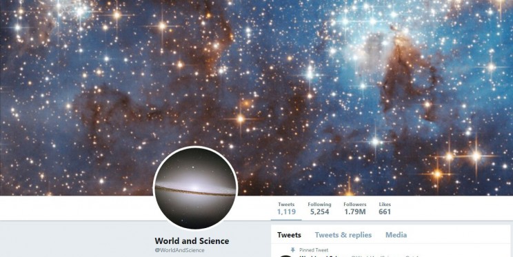 World and Science Twitter Account World and Science Twitter Account