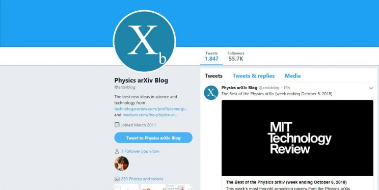 Physics arXiv Twitter Account Physics arXiv Twitter Account
