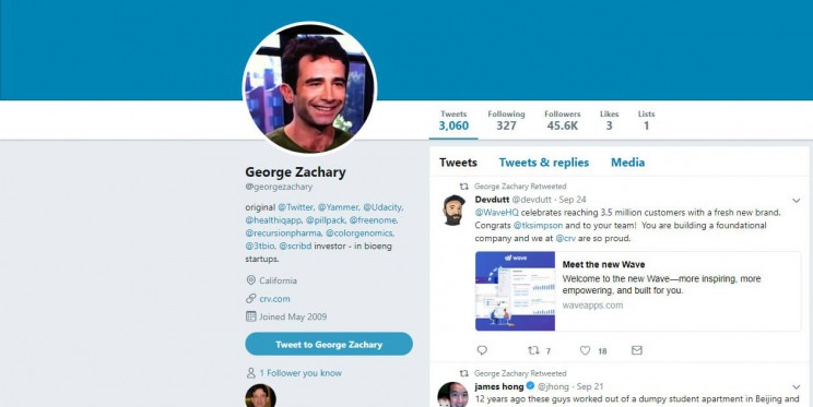 George Zachary Twitter Account George Zachary Twitter Account