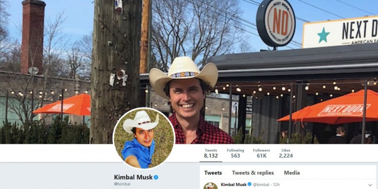 Kimbal Musk Twitter Account Kimbal Musk Twitter Account
