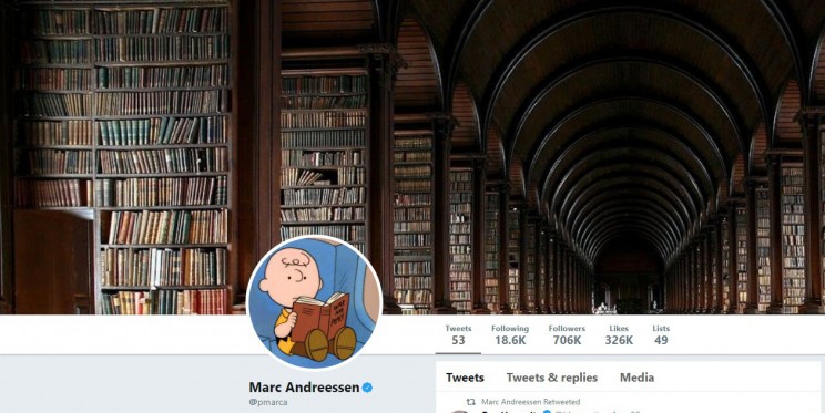 Marc Andressen Twitter Account Marc Andressen Twitter Account