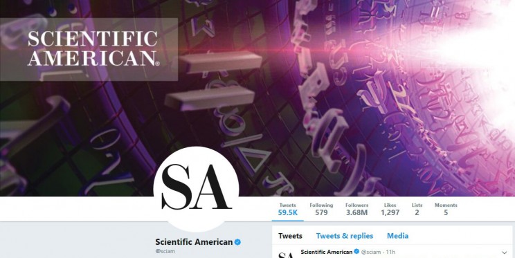 Scientific American Twitter Account Scientific American Twitter Account