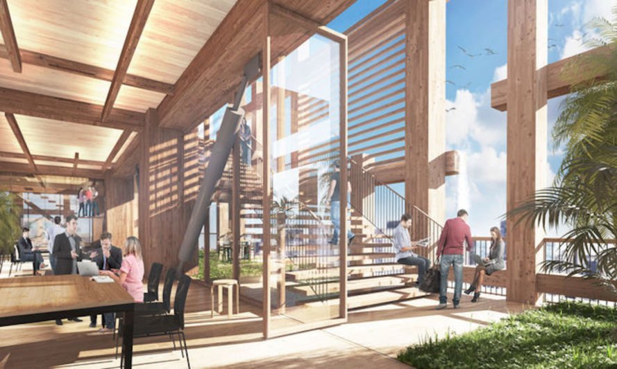 Plans Are Underway for the World's Tallest Wooden Skyscraper to be Built in Tokyo in 2041 Plans Are Underway for the World's Tallest Wooden Skyscraper to be Built in Tokyo in 2041