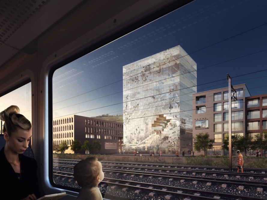 MVRDV Shares Plans for Its Solar-Powered Milestone Building that Resembles Crystal Rock MVRDV Shares Plans for Its Solar-Powered Milestone Building that Resembles Crystal Rock