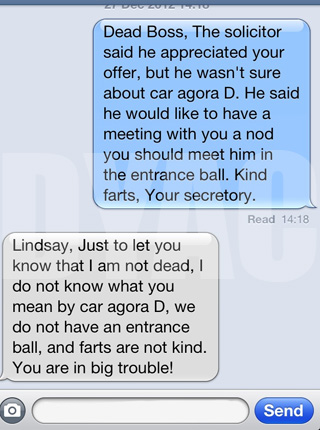 15 Worst Autocorrect Mistakes People Have Sent Their Bosses 15 Worst Autocorrect Mistakes People Have Sent Their Bosses