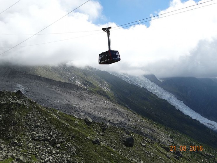 Worlds Highest Vertical Ascent Cable Car The Aiguille Du Midi Is A Peak ...