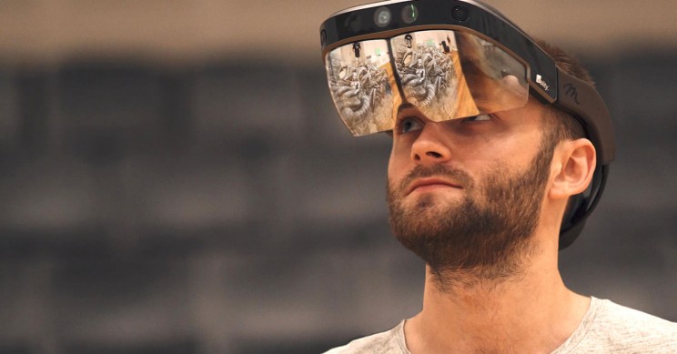 Wearing-AR-Glasses Wearing AR Glasses