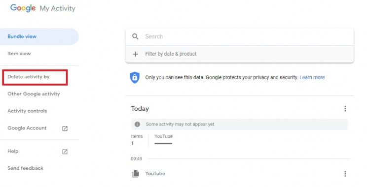 what google knows about you delete history