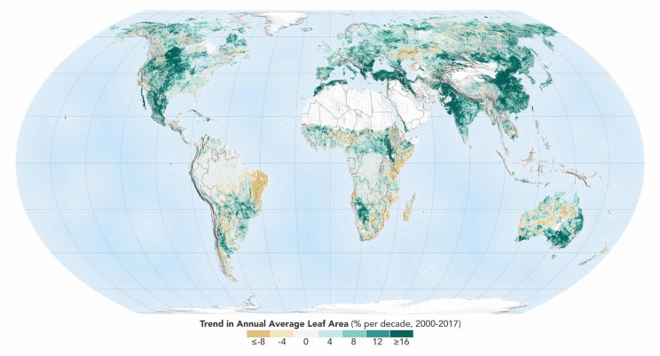 The Earth Is Greener Than Two Decades Ago Says NASA