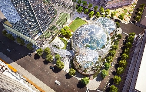 Amazon Finally Unveils Spheres, Their New Natural, Domed Work Spaces Amazon Finally Unveils Spheres, Their New Natural, Domed Work Spaces