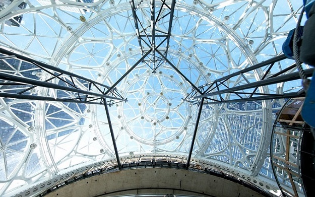 Amazon Finally Unveils Spheres, Their New Natural, Domed Work Spaces Amazon Finally Unveils Spheres, Their New Natural, Domed Work Spaces