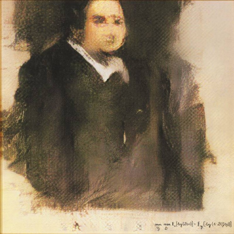 AI Art Portrait of Edmond de Belamy