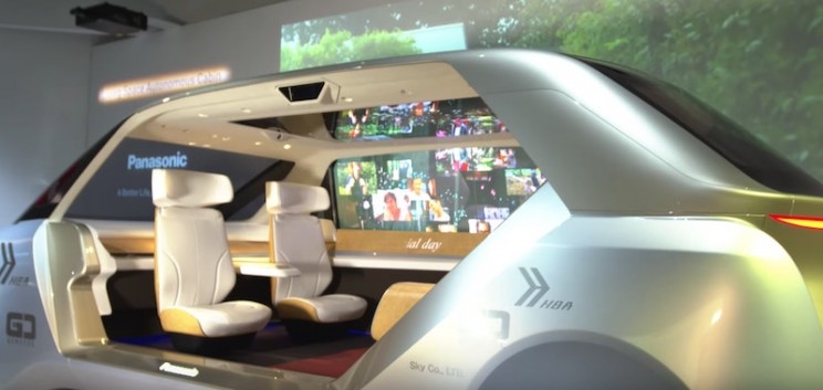 Panasonic Reveals a Driverless Vehicle that Doubles as a Relaxation Station Panasonic Reveals a Driverless Vehicle that Doubles as a Relaxation Station