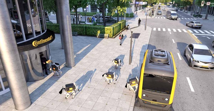 Continental’s Robot Dogs Solve Last Meter Obstacle to Automated Delivery