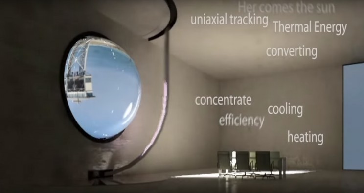 Spherical solar power generator window