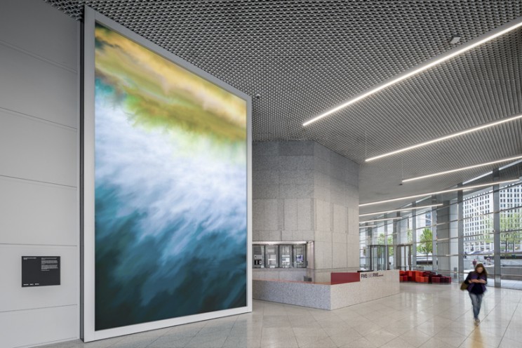 This Massive Artwork on Display in a Lobby in Chicago is Painted by an Algorithm This Massive Artwork on Display in a Lobby in Chicago is Painted by an Algorithm