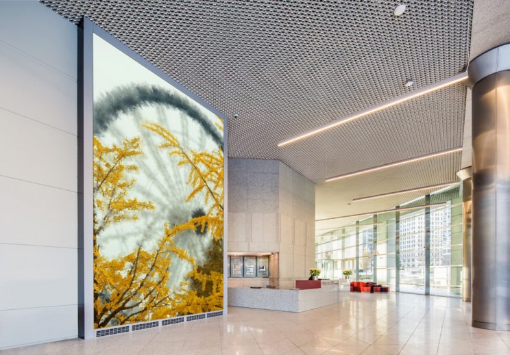 This Massive Artwork on Display in a Lobby in Chicago is Painted by an Algorithm This Massive Artwork on Display in a Lobby in Chicago is Painted by an Algorithm