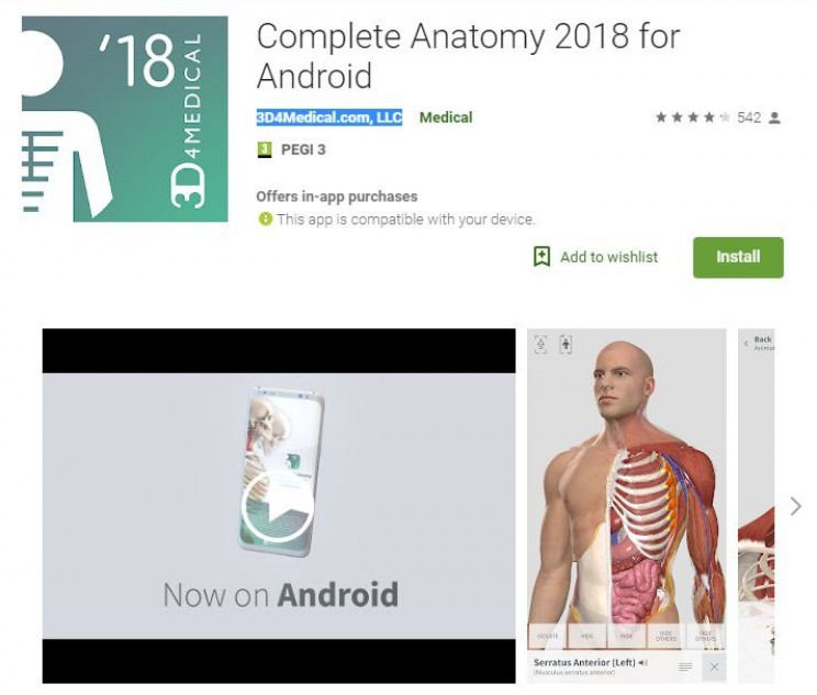 science apps for smartphones anatomy