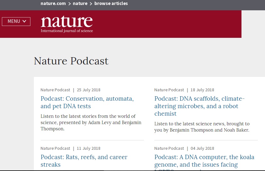 The Nature Podcast Science Podcast