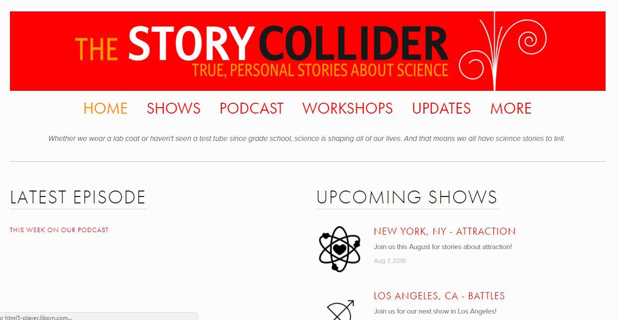 he Story Collider Science Podcast