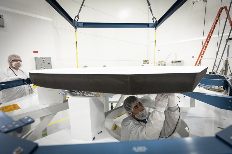 sun heat shield Parker Solar Probe’s heat shield