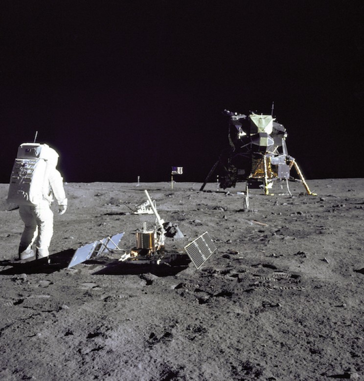 Apollo 11 landing on moon surface