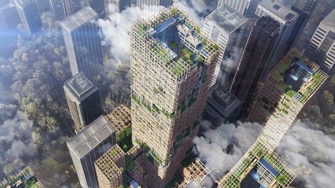 World's Tallest Wooden Skyscraper Word's Tallest Wooden Skyscraper
