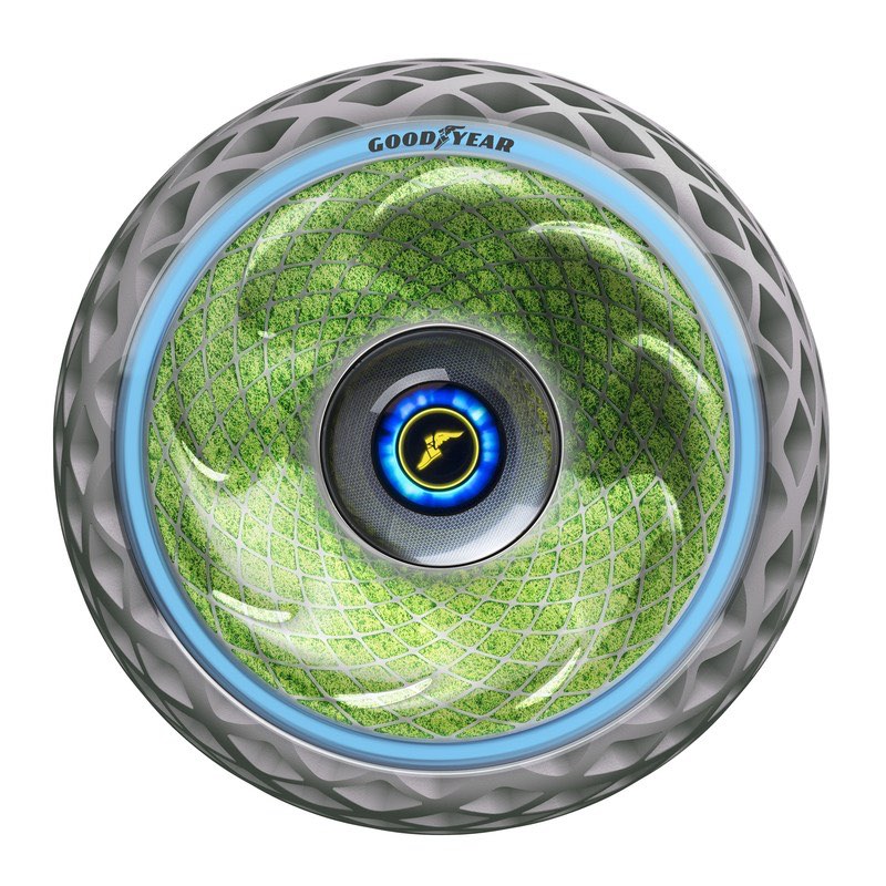 Goodyear Unveils Moss-Covered Concept Tire That Helps Improve Air Quality Goodyear Unveils Moss-Covered Concept Tire That Helps Improve Air Quality