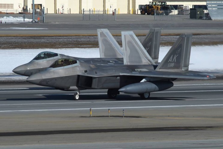 United States Show Off Impressive Air Power with Its Fleet of F22s United States Show Off Impressive Air Power with Its Fleet of F22s