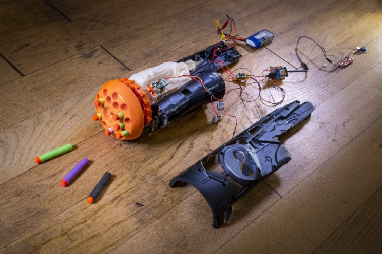 Engineers Build a Prosthetic Nerf Gun That Can Be Fired Using Muscle Activity