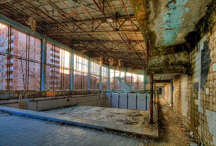 Abandoned swimming pool Abandoned swimming pool