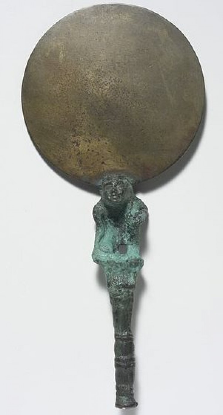 Ancient Egyptian hand mirror Ancient Egyptian hand mirror