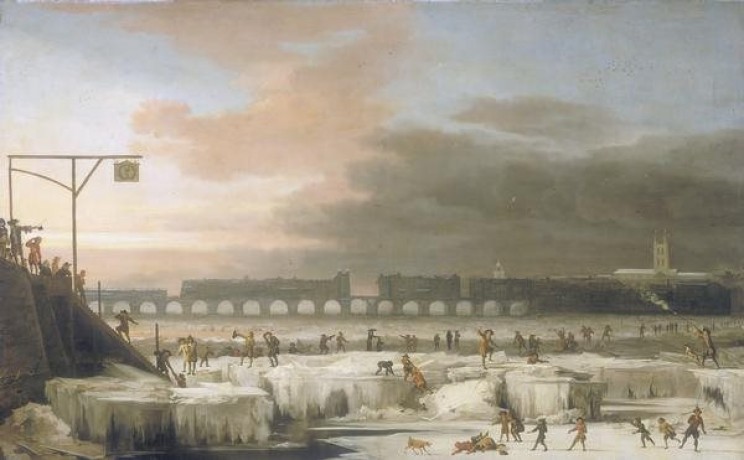Frozen Thames River Frozen Thames River