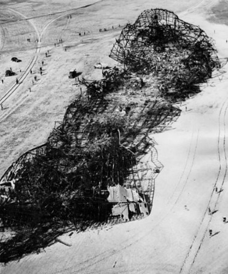 Hindenburg wreckage Hindenburg wreckage