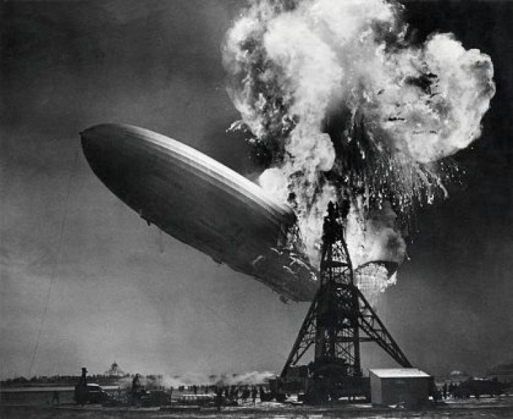 Hindenburg explodes Hindenburg explodes