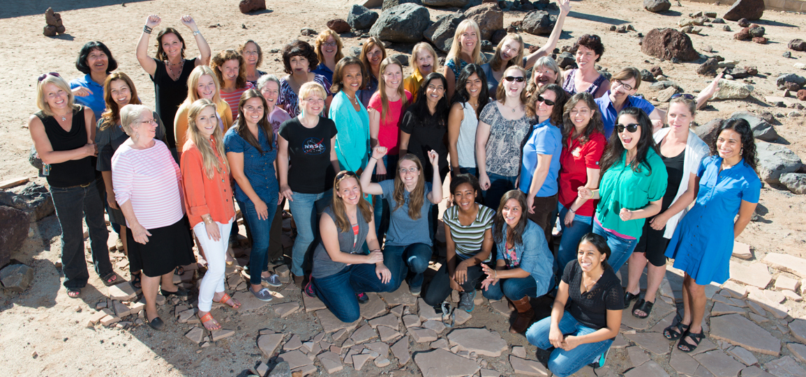 Some of the women working on NASA's Mars Science Laboratory Project,