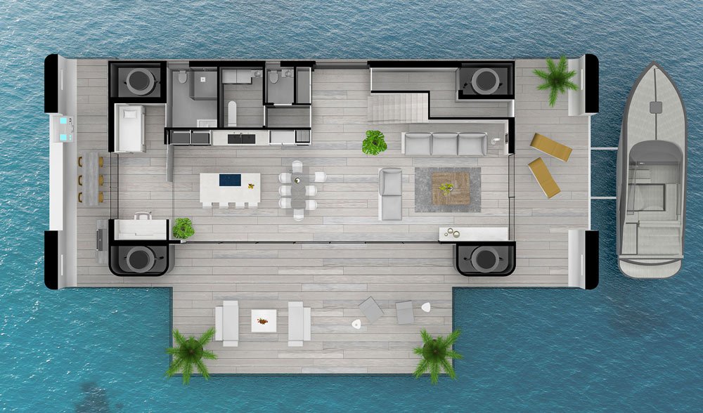 These $2 Million Hurricane-Proof Floating Homes Will Go on Sale Next Year These $2 Million Hurricane-Proof Floating Homes Will Go on Sale Next Year